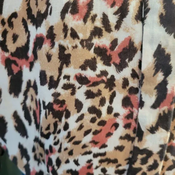 Gibson Latimer Animal Print Blouse - Size XL - Picture 4 of 11